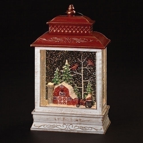 GLOBE #24 - 10.5"H LIGHTED SWIRL LANTERN
