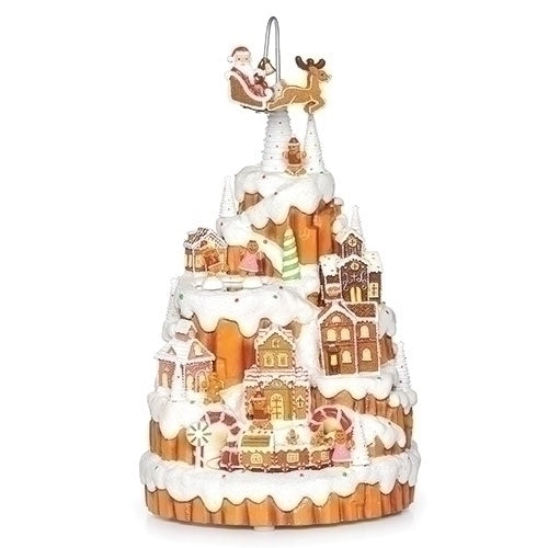 MUSICAL VILLAGE #G - 12.5"H LIGHTED MUSICAL TOWN
