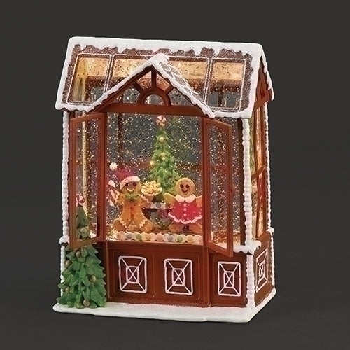 GLOBE #20 - 8.5"H LIGHTED SWIRL GREENHOUSE