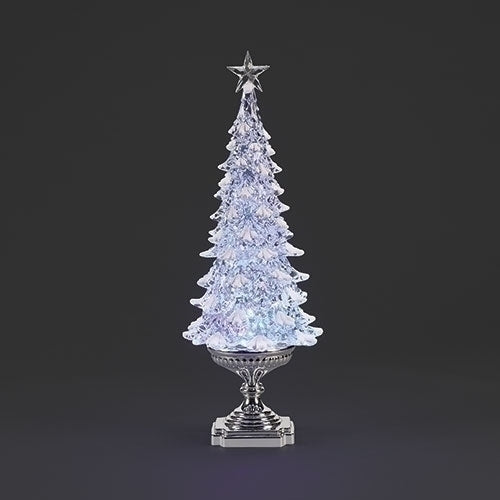 #G -19"H LIGHTED TREE WITH 3 WAY SWITCH AND ROTATING LIGHTS
