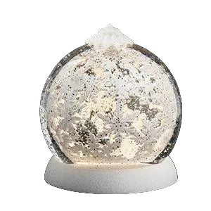 GLOBE #36 - 5.5"H LIGHTED SWIRL SNOWFLAKE