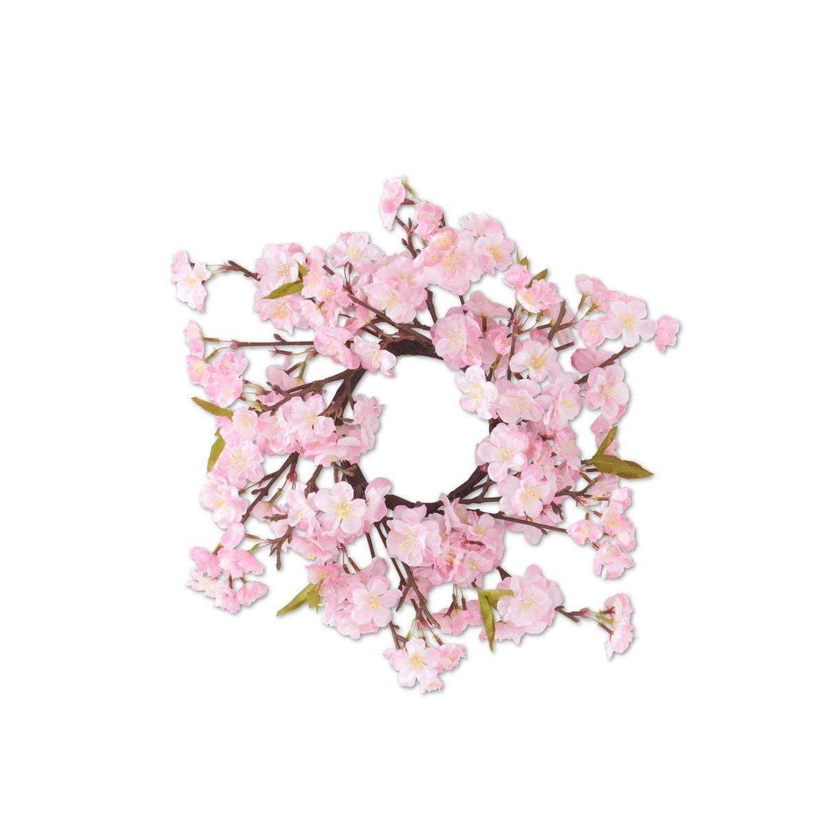 14 Inch Pink Cherry Blossom Candle Ring (4Dia.)