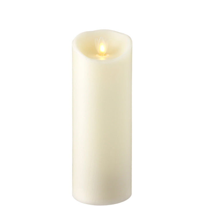 Moving Flame Ivory Candle - 3X8 (Vanilla)