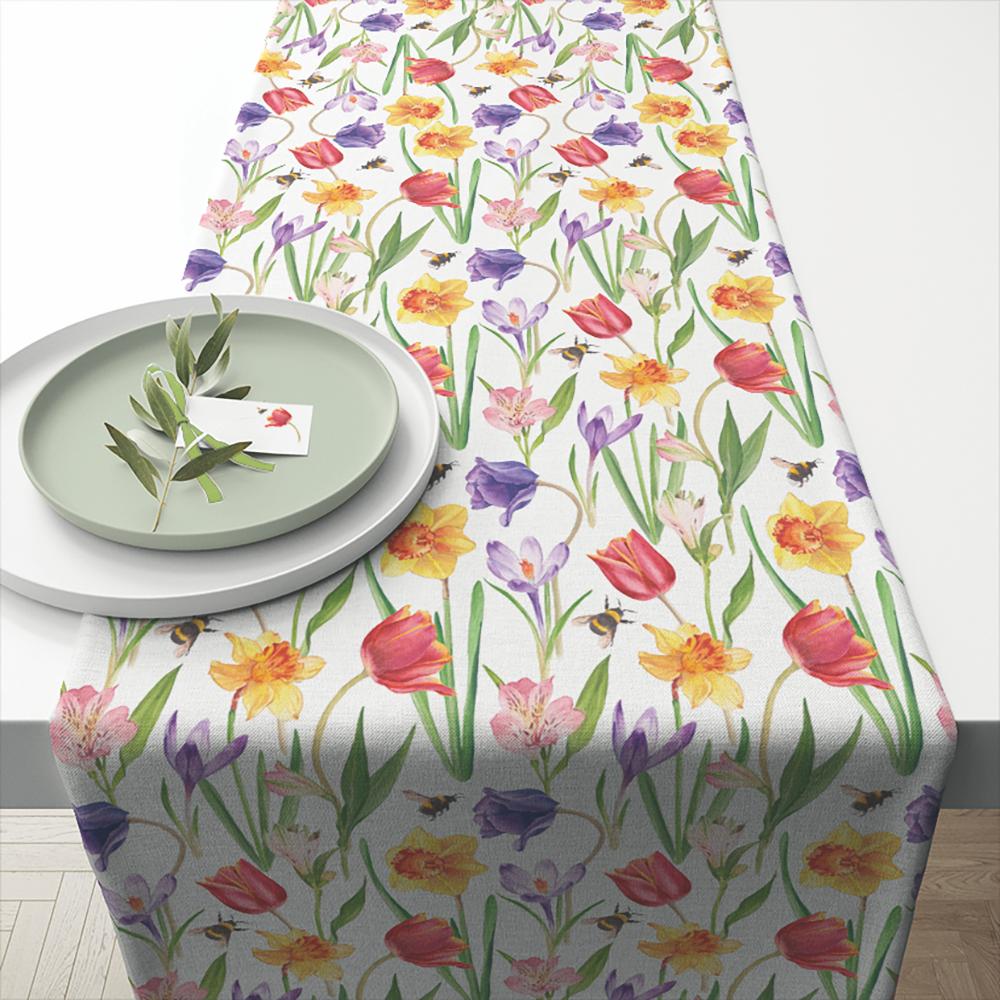 Table Runner - Flowers in Spring
