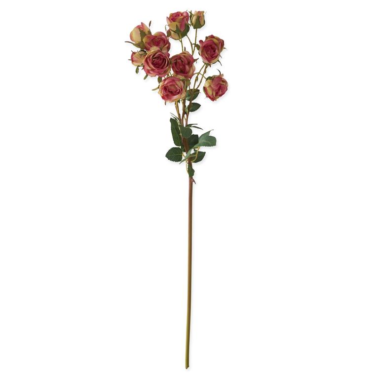 25 Inch Dark Pink Rose Spray
