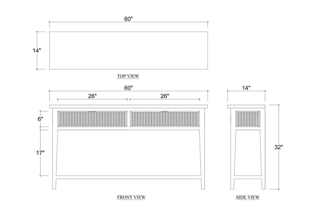 Kraton Console Table in Sandbar