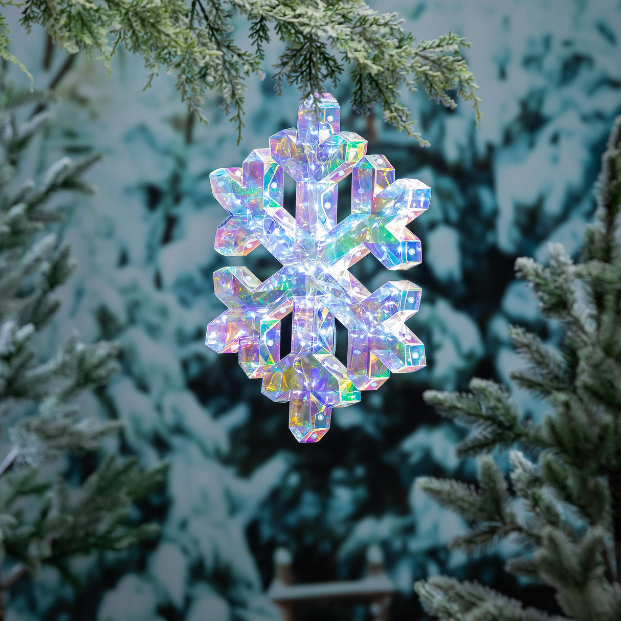 Season to Sparkle Outdoor Lamp & Lighting, LED Snowflake