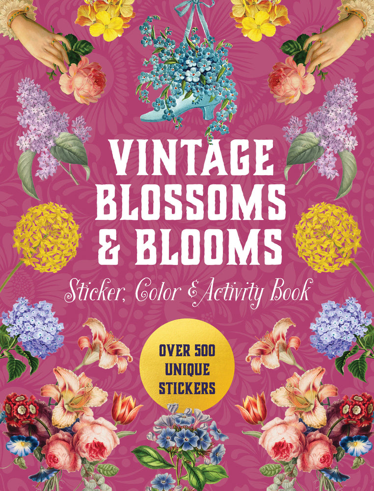 Vintage Blossoms and Blooms Sticker, Color & Activ