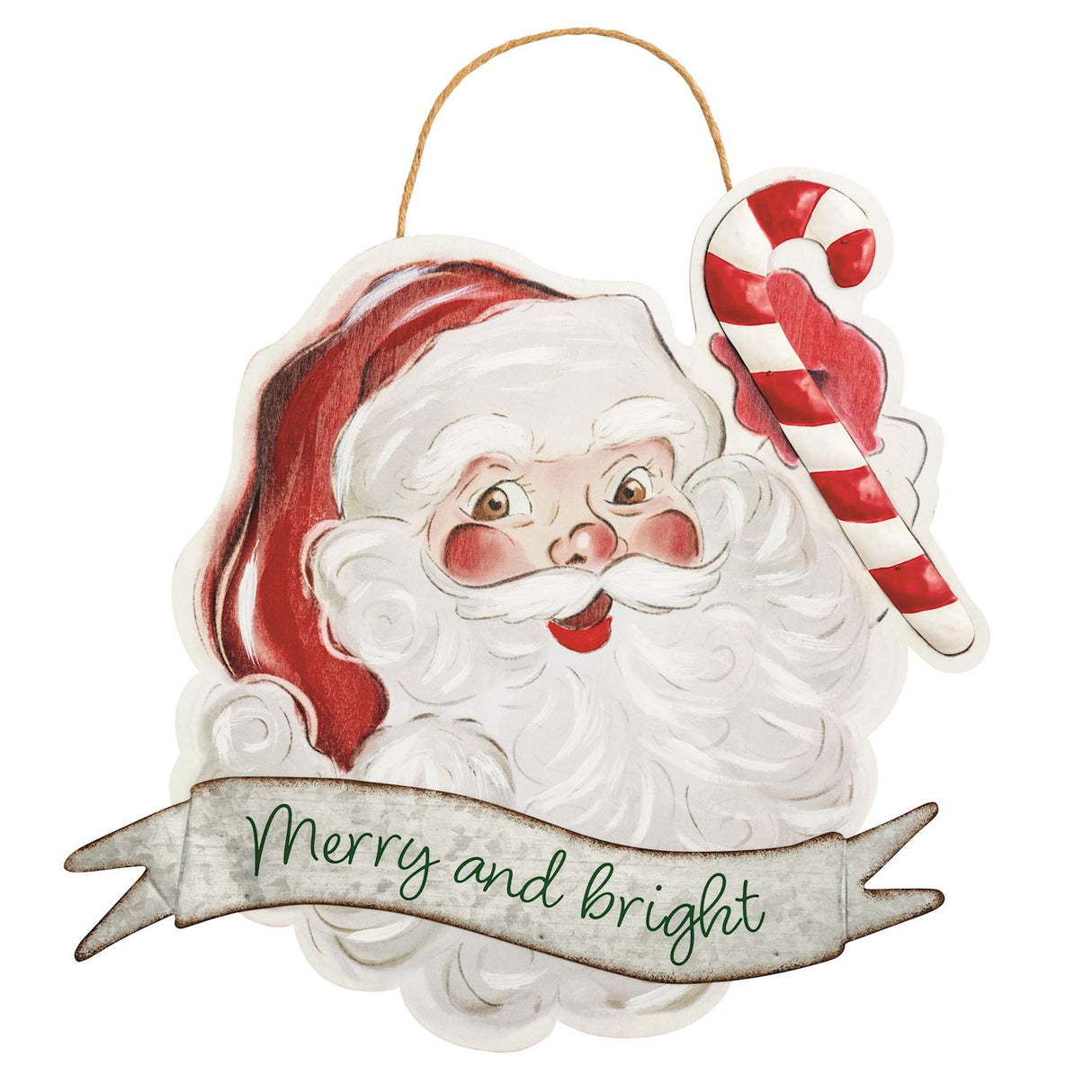 Vintage Santa Door Hanger
