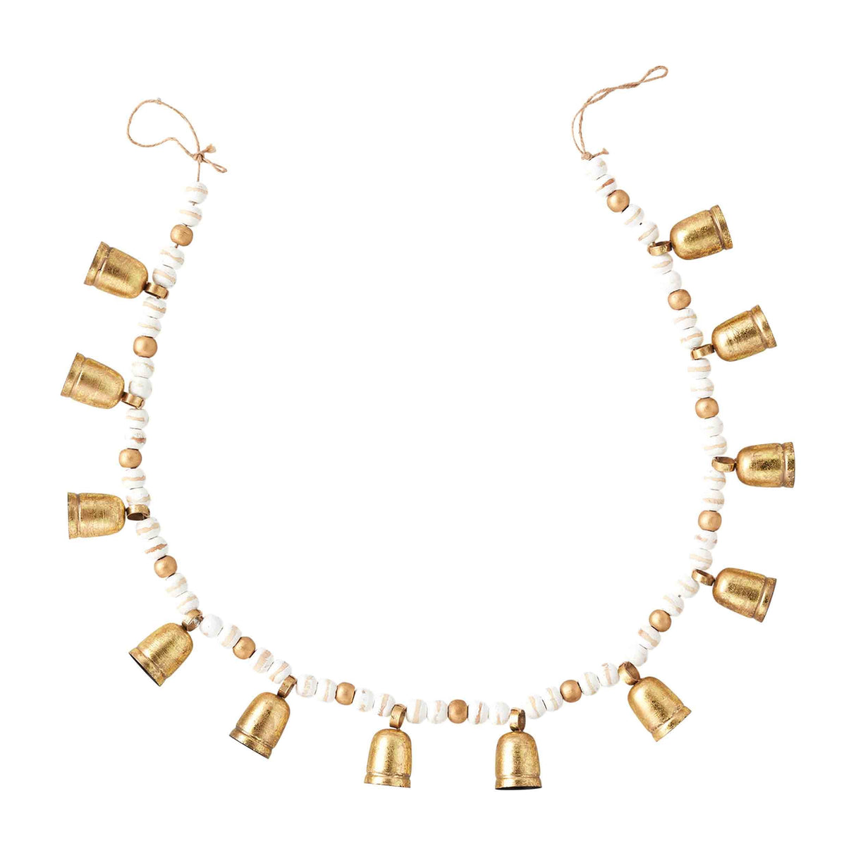 Gold Bead & Bell Garland