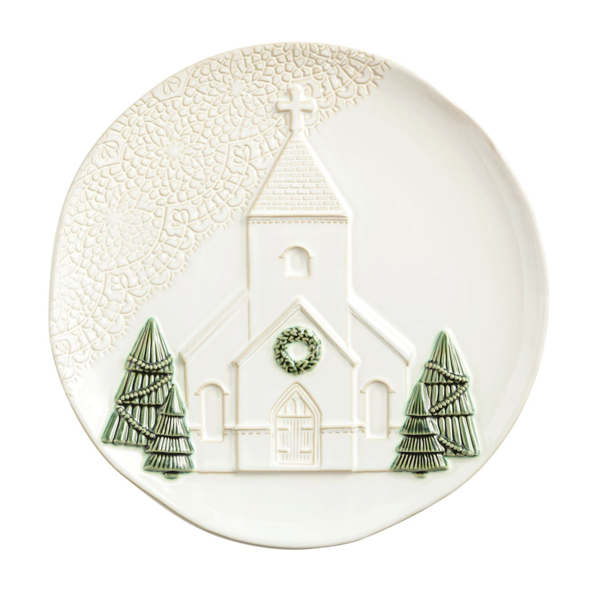 LACE CHURCH TREE PLATTER