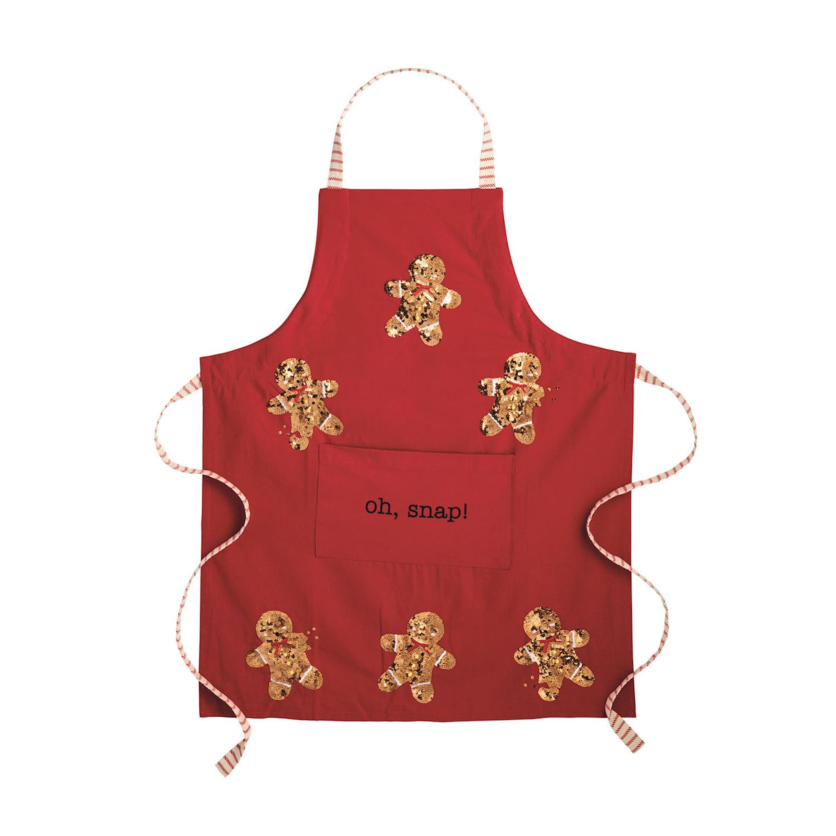 Gingerbread Sequin Apron