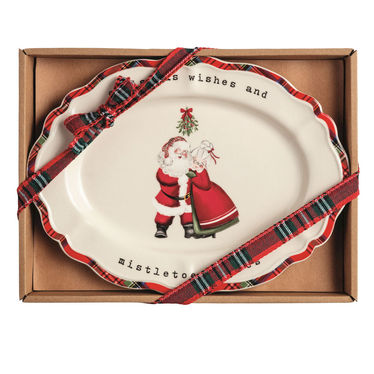 Mr. & Mrs. Claus Sentiment Plate