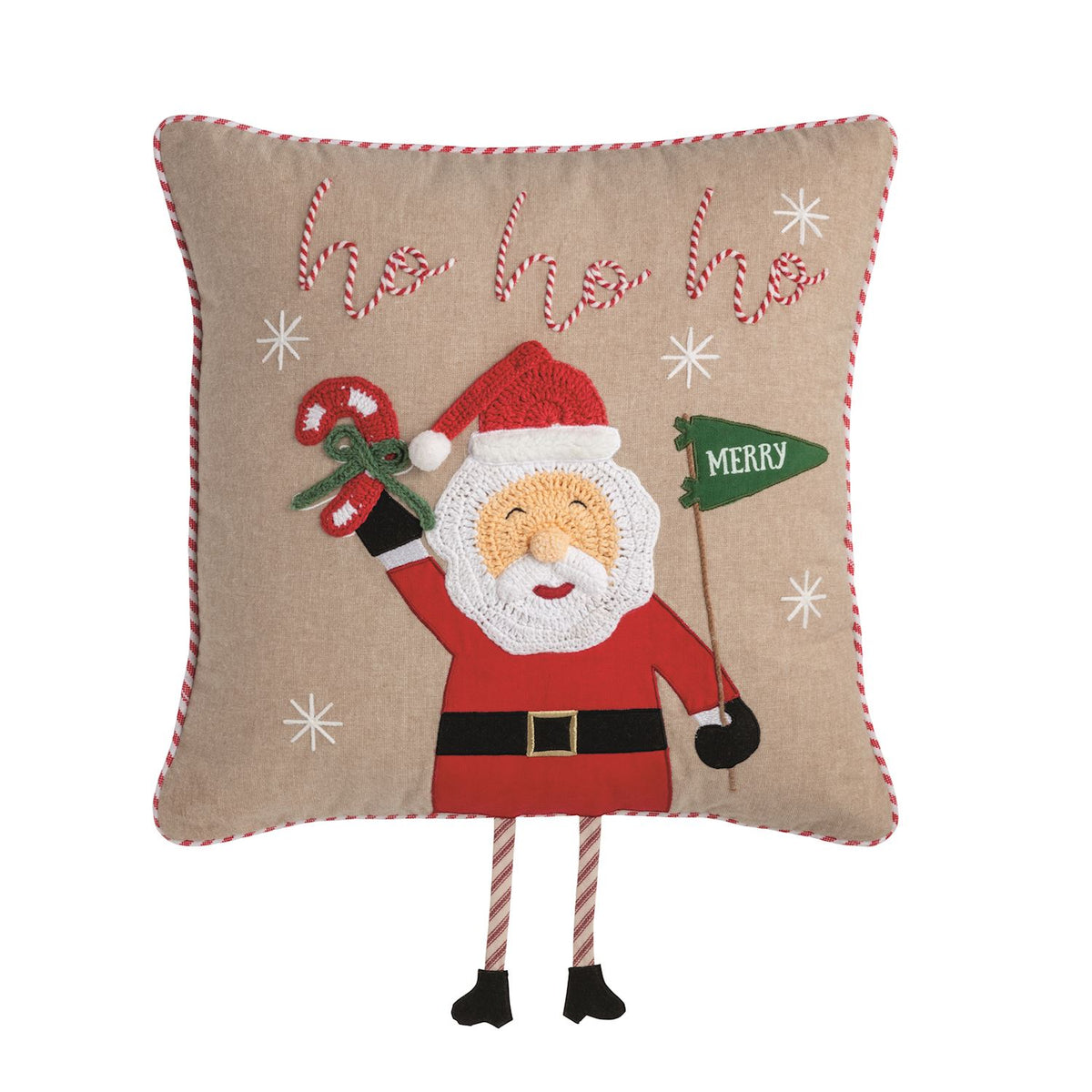 SANTA DANGLE LEG PILLOW