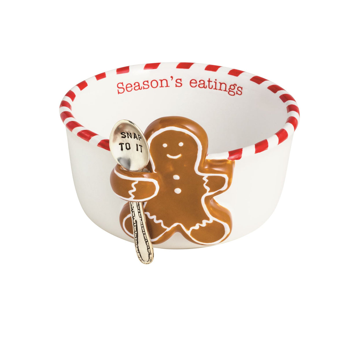 Gingerbread Tidbit & Spoon Set