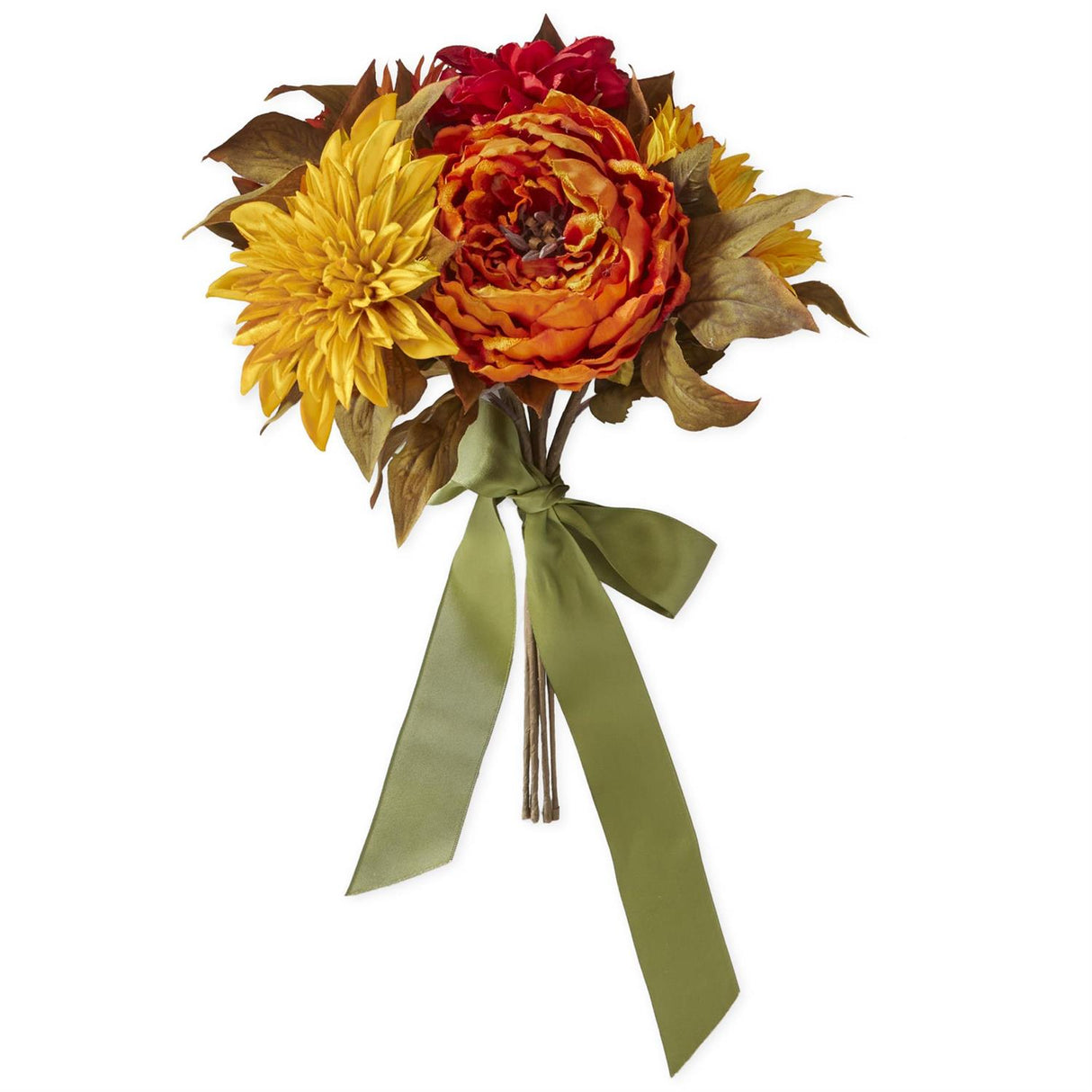 16 Inch Fall Peony Dahlia & Sunflower Bundle