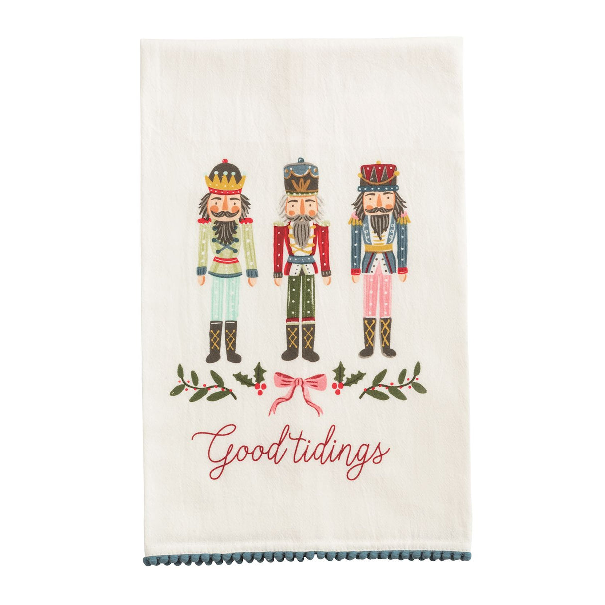 Nutcracker Pom Trim Towel