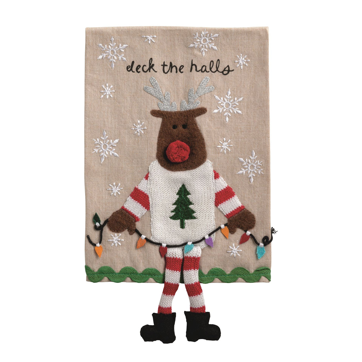 REINDEER DANGLE LEG TOWEL