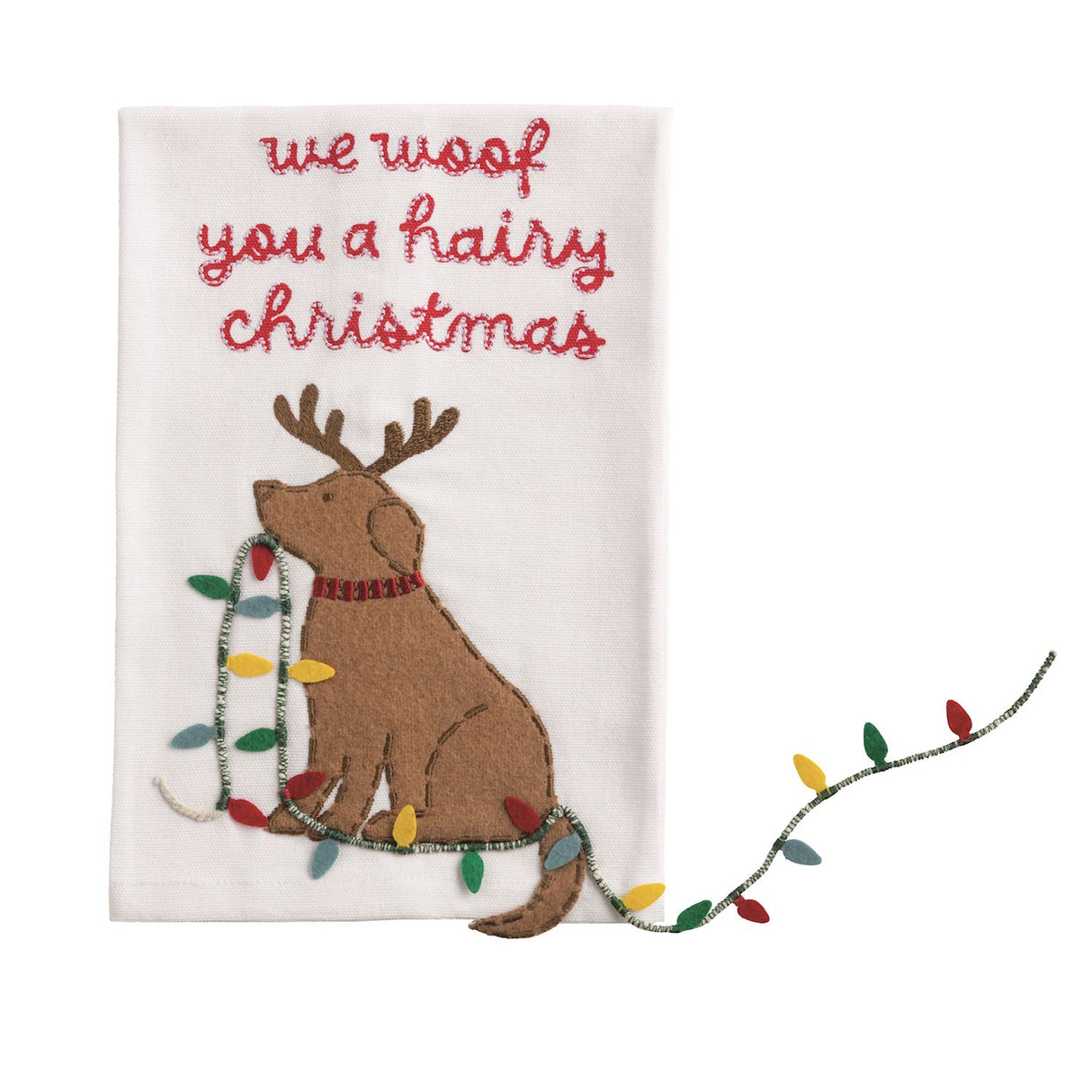 HAIRY XMAS PET DANGLE TOWEL
