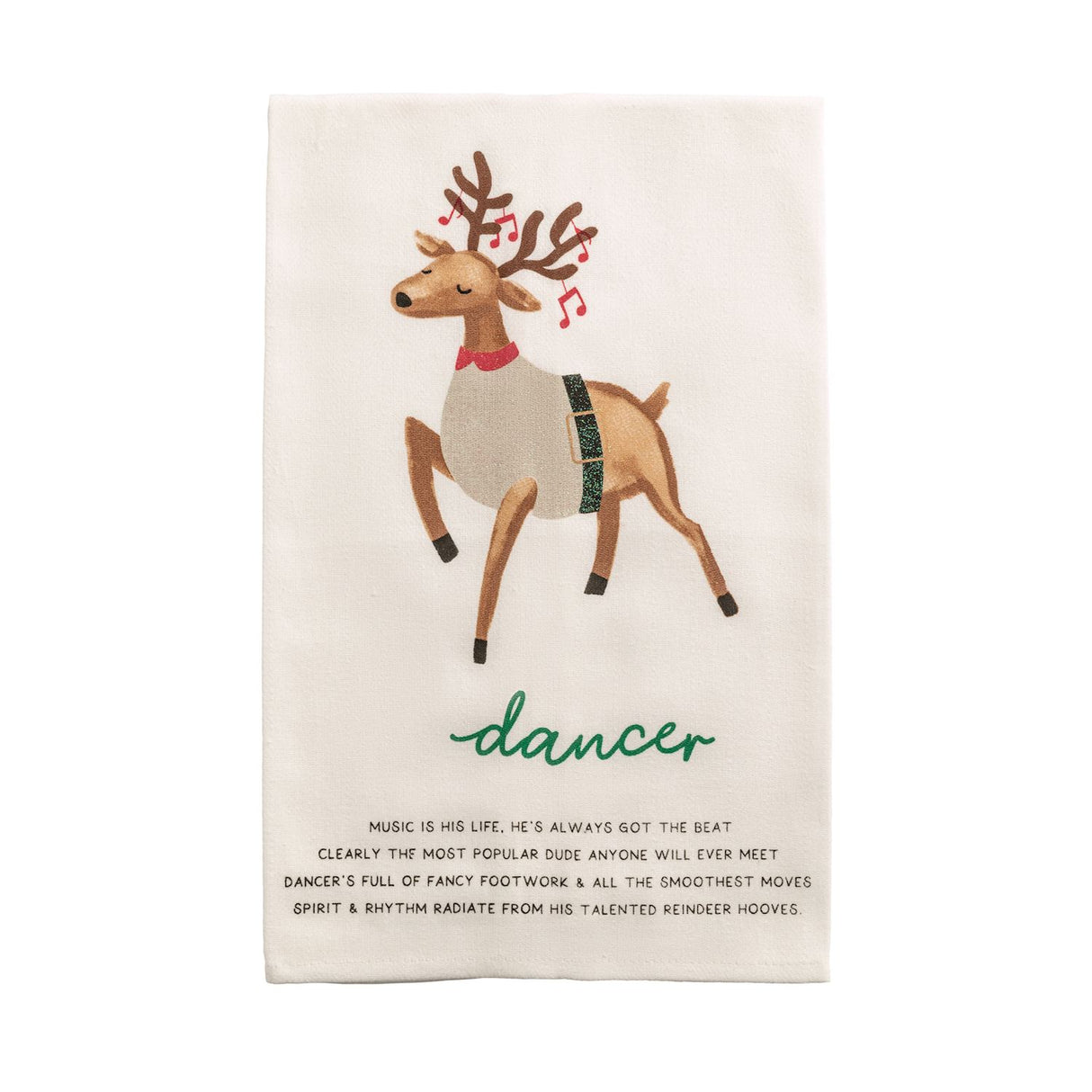 Dancer Reindeer Poem Towel
