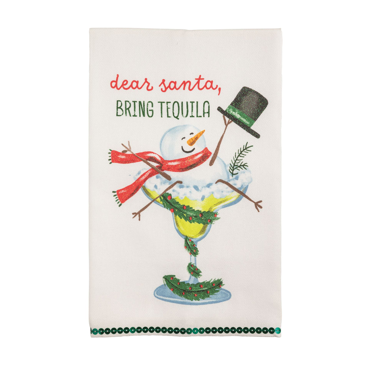 Dear Santa Glitter Towel
