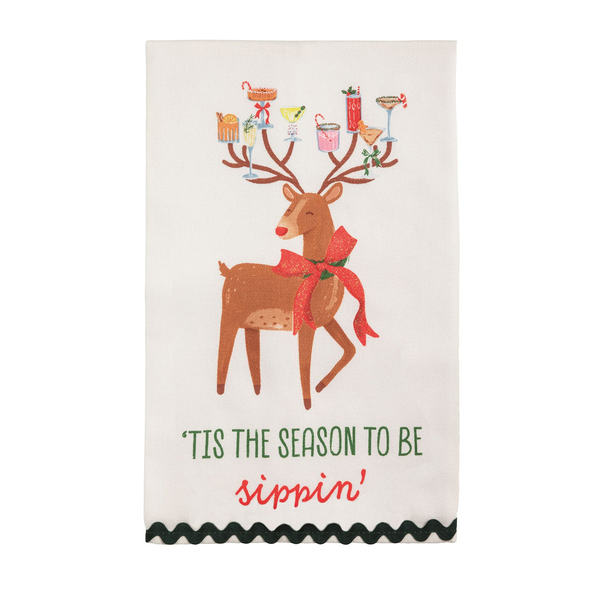 Tis The Season Glitter Towel