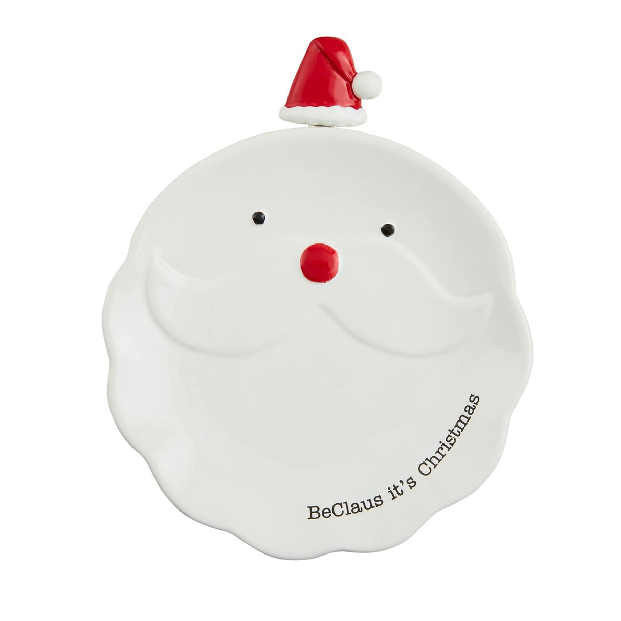SANTA XMAS CHEESE PLATE HAT