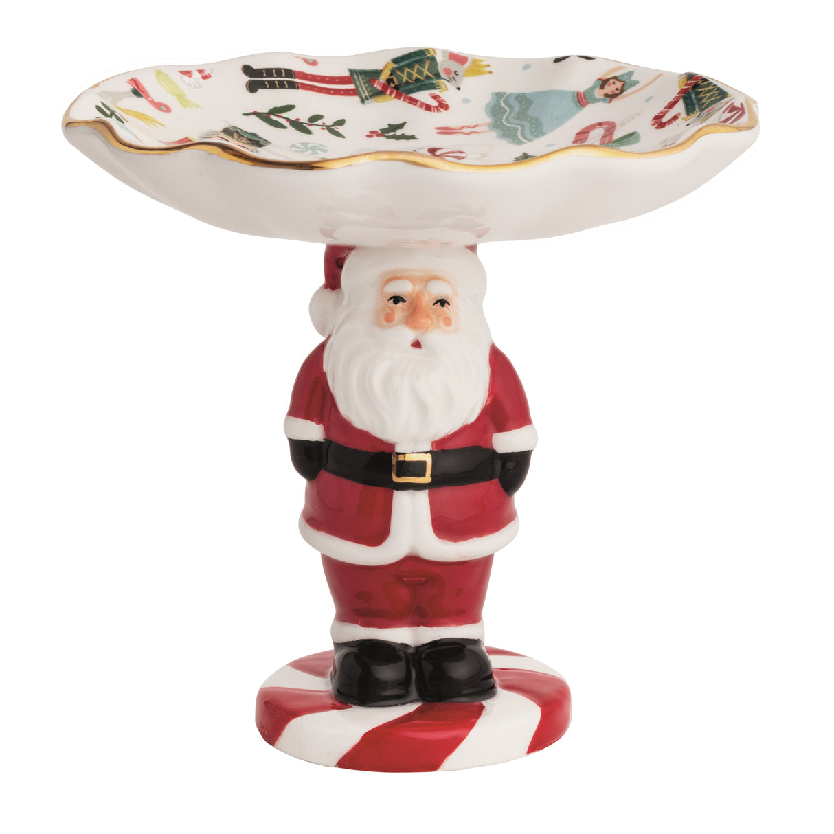 Santa Pedestal Candy Dish
