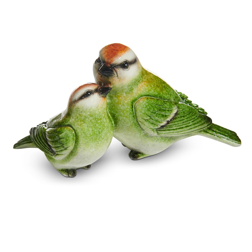 5.25" Green Birds