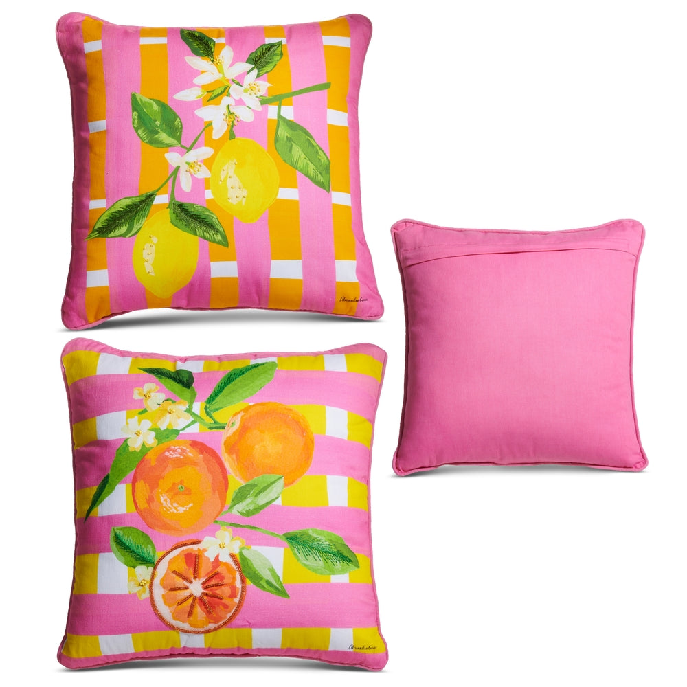 18" Citrus Weave Pillow