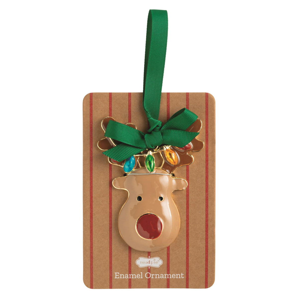 Reindeer Enamel Ornament