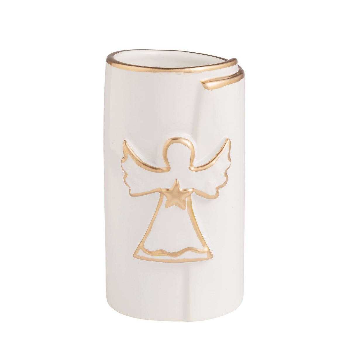 Angel Gold Motif Vase