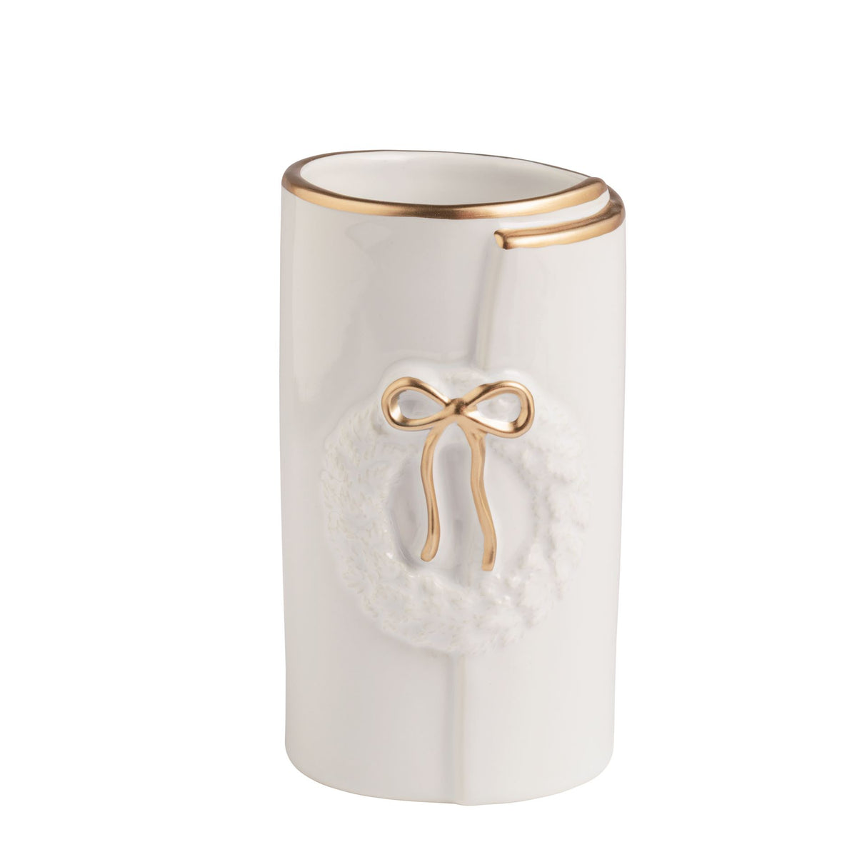 Wreath Gold Motif Vase