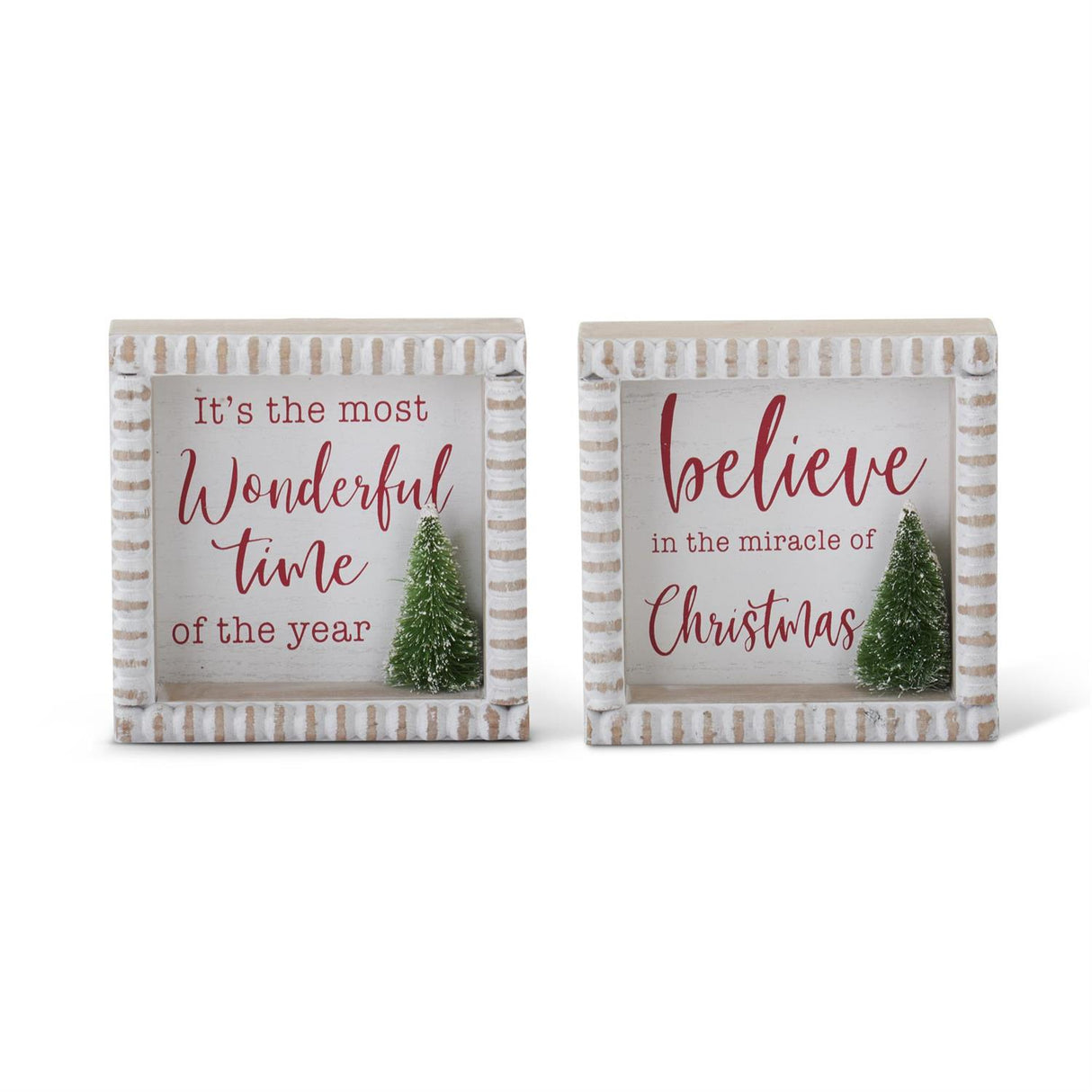 6 Inch Square Holiday Message Sign