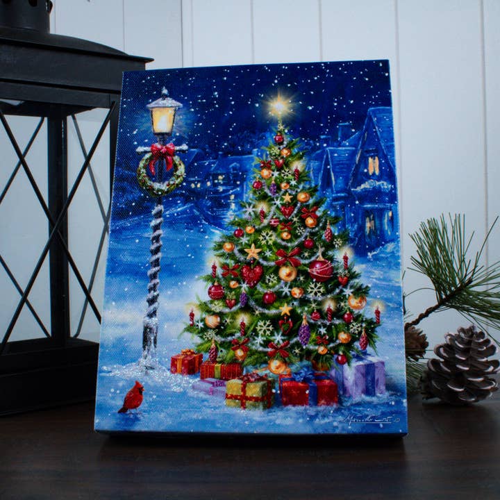 Mini Lighted Easel Back - 8x6 - Festive Evening