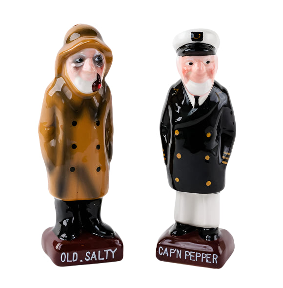 Mr. Salty and Captain Pepper Salt & Pepper Shakers