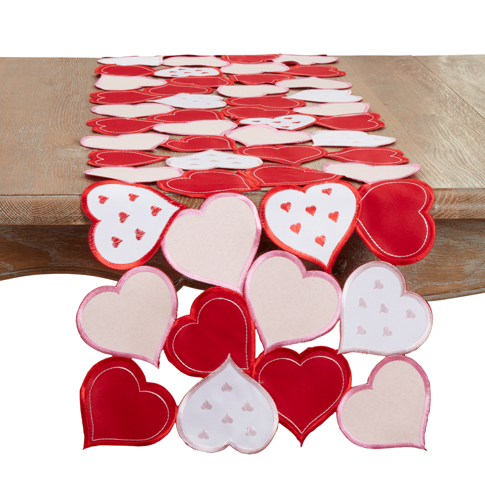 Heart Cutwork Runner
