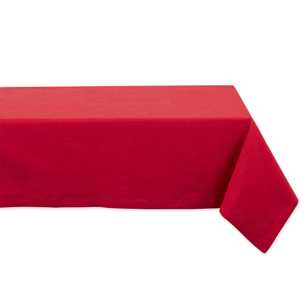 Holly Berry Slub Tablecloth - 52 X 52"