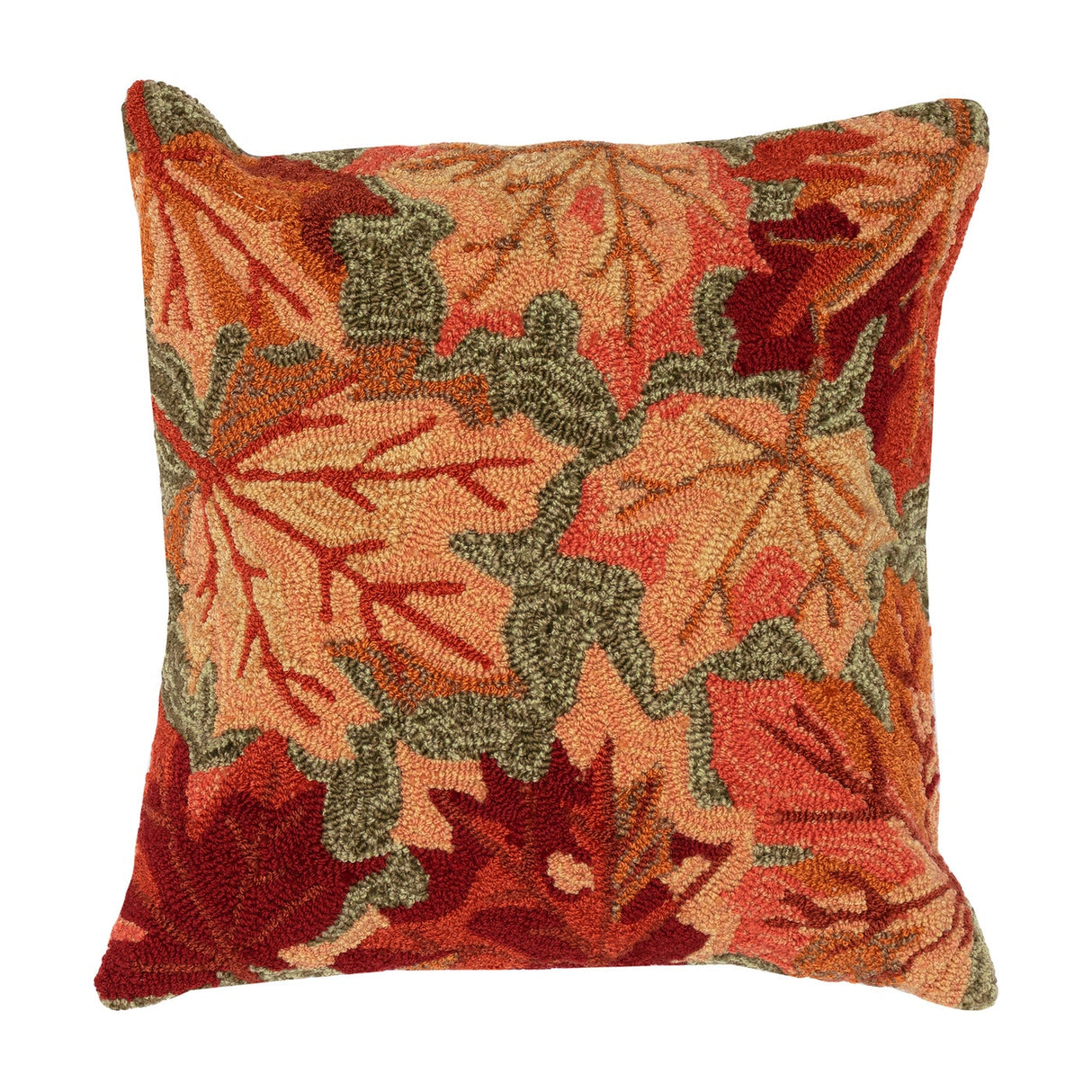 FALLING LEAVES MOSS - 18"X18" Indoor + Outdoor Pillow