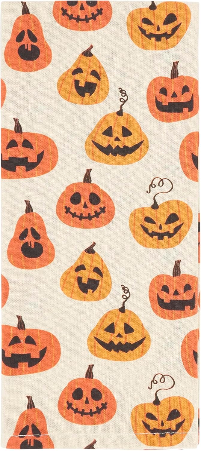 Pumpkin Kitchen Towel - Orange - 18"x28"