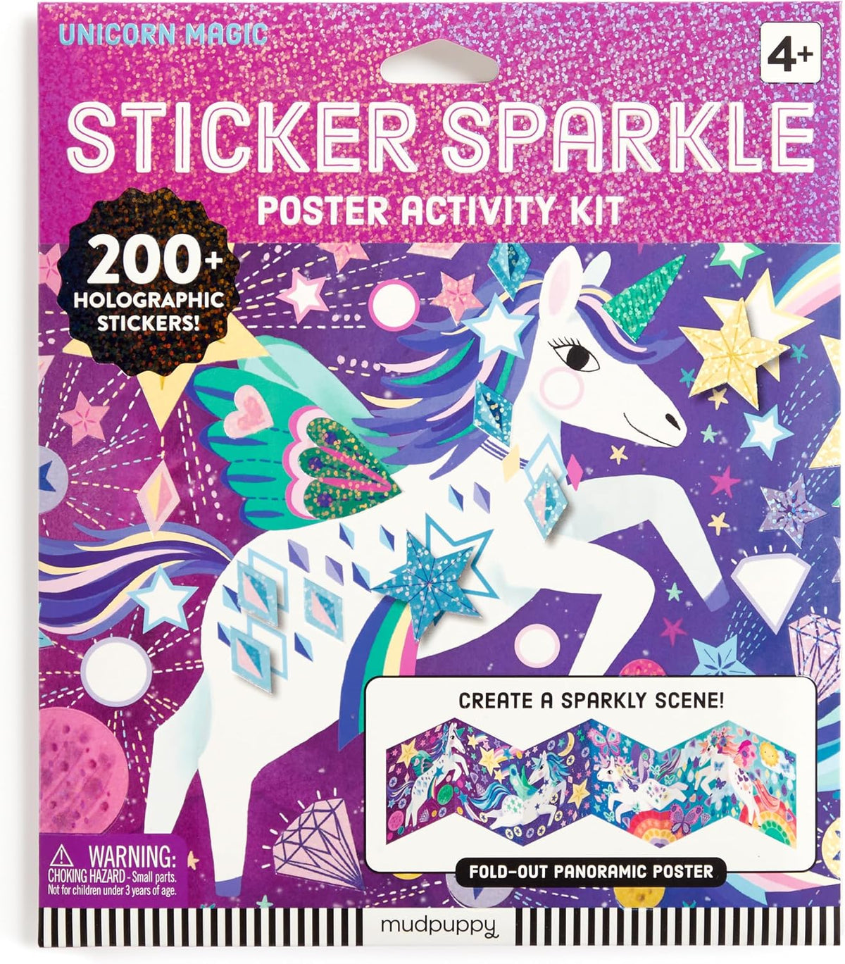 Poster Activity Kit Sticker Sparkle Unicorn Magic