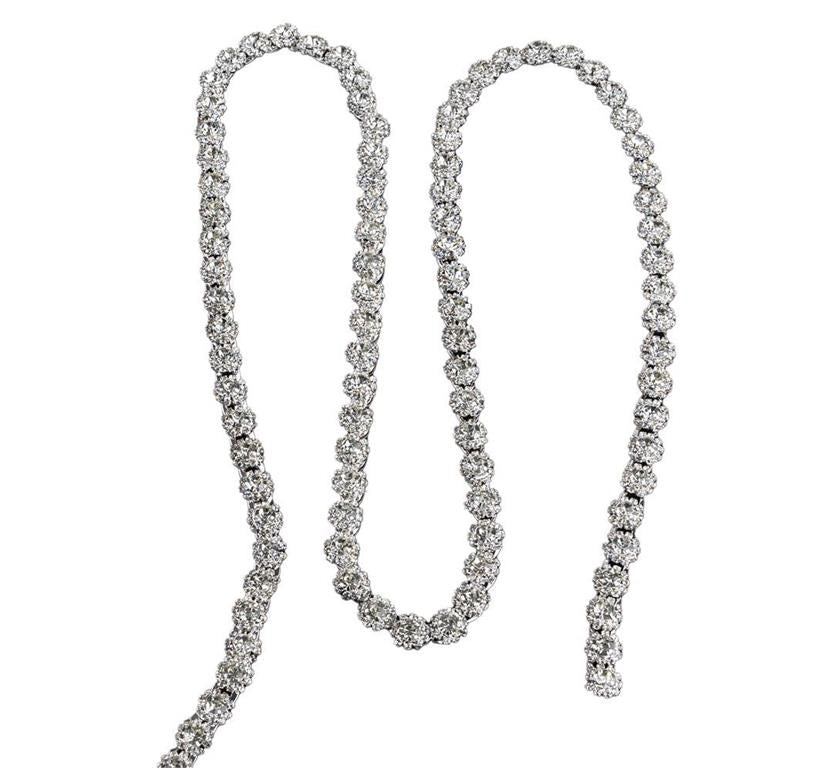 Round Cut Crystal Chain, 10 Yards Per Roll