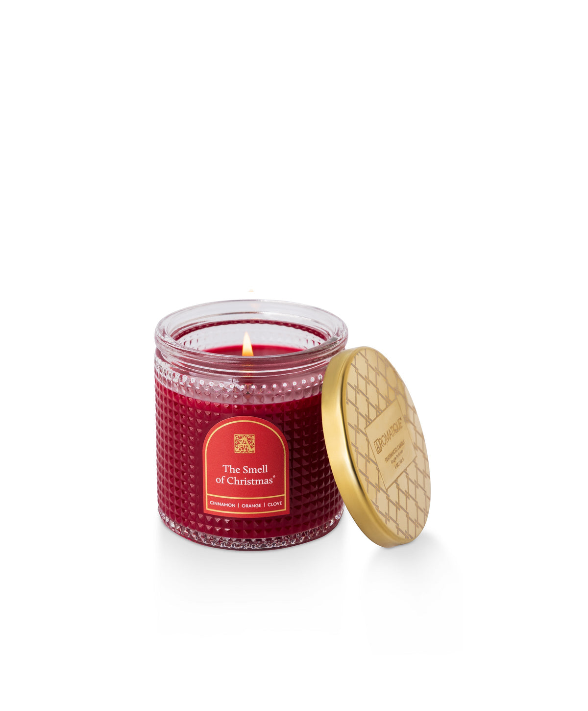 The Smell of Christmas 6oz Textured Glass Candle