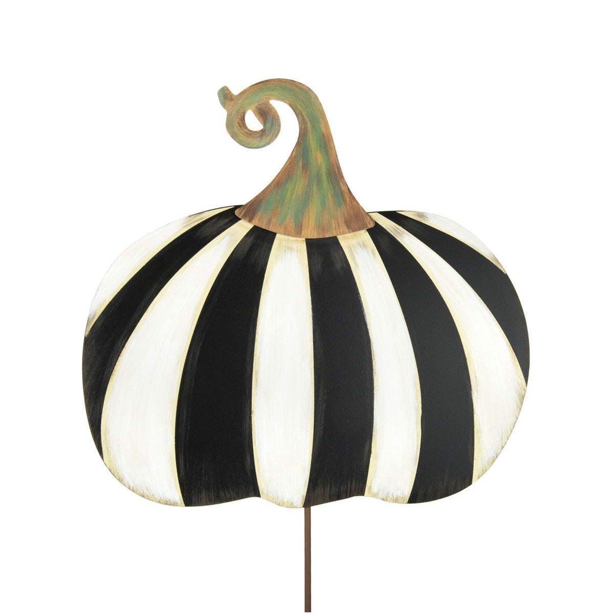 Black and White Striped Pumpkin - Short