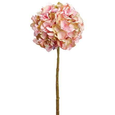 21" Hydrangea Silk Flower Stem -Mauve/Green