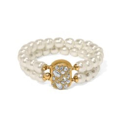 Trust Your Journey Double Pearl Stretch Bracelet