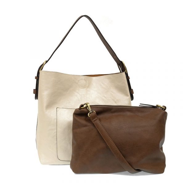 Metallic Pearl Hobo Coffee Handle Handbag