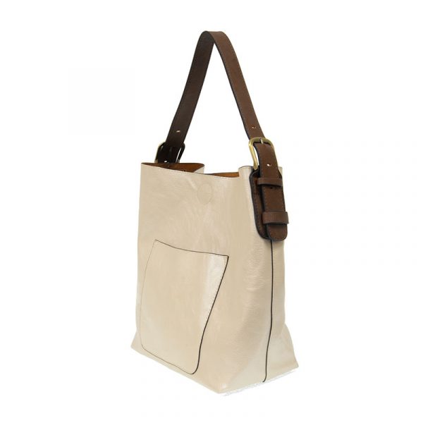 Metallic Pearl Hobo Coffee Handle Handbag