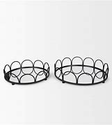 Lenore Round Metal/Mirror Tray
Black