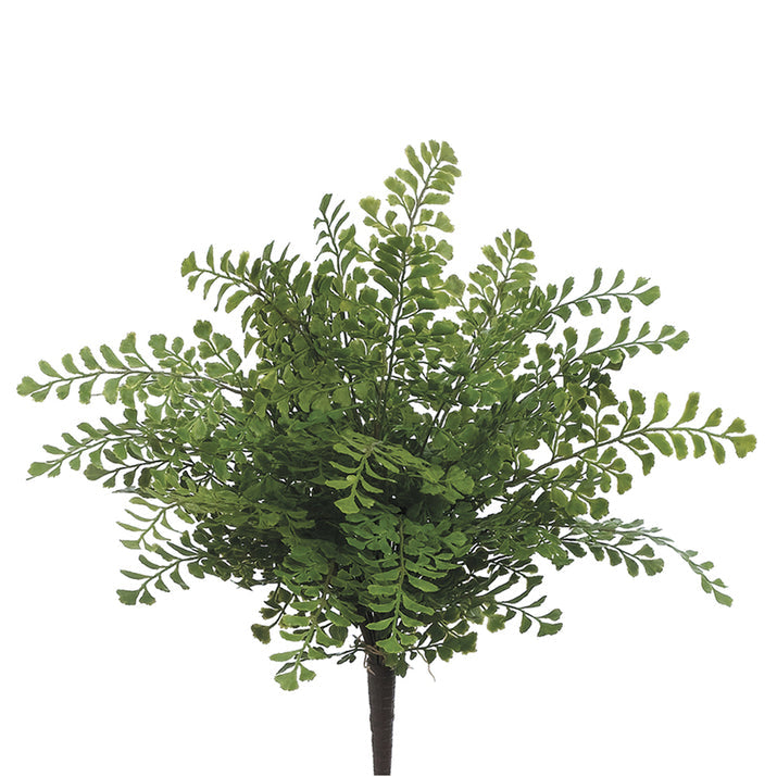 16" Plastic Maidenhair Fern Silk Plant -Green